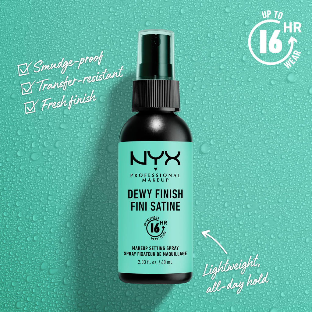 NYX PROFESSIONAL MAKEUP Makeup Setting Spray - Matte Finish, Long-Lasting Face Mist for up to 16HR Wear, Vegan Formula