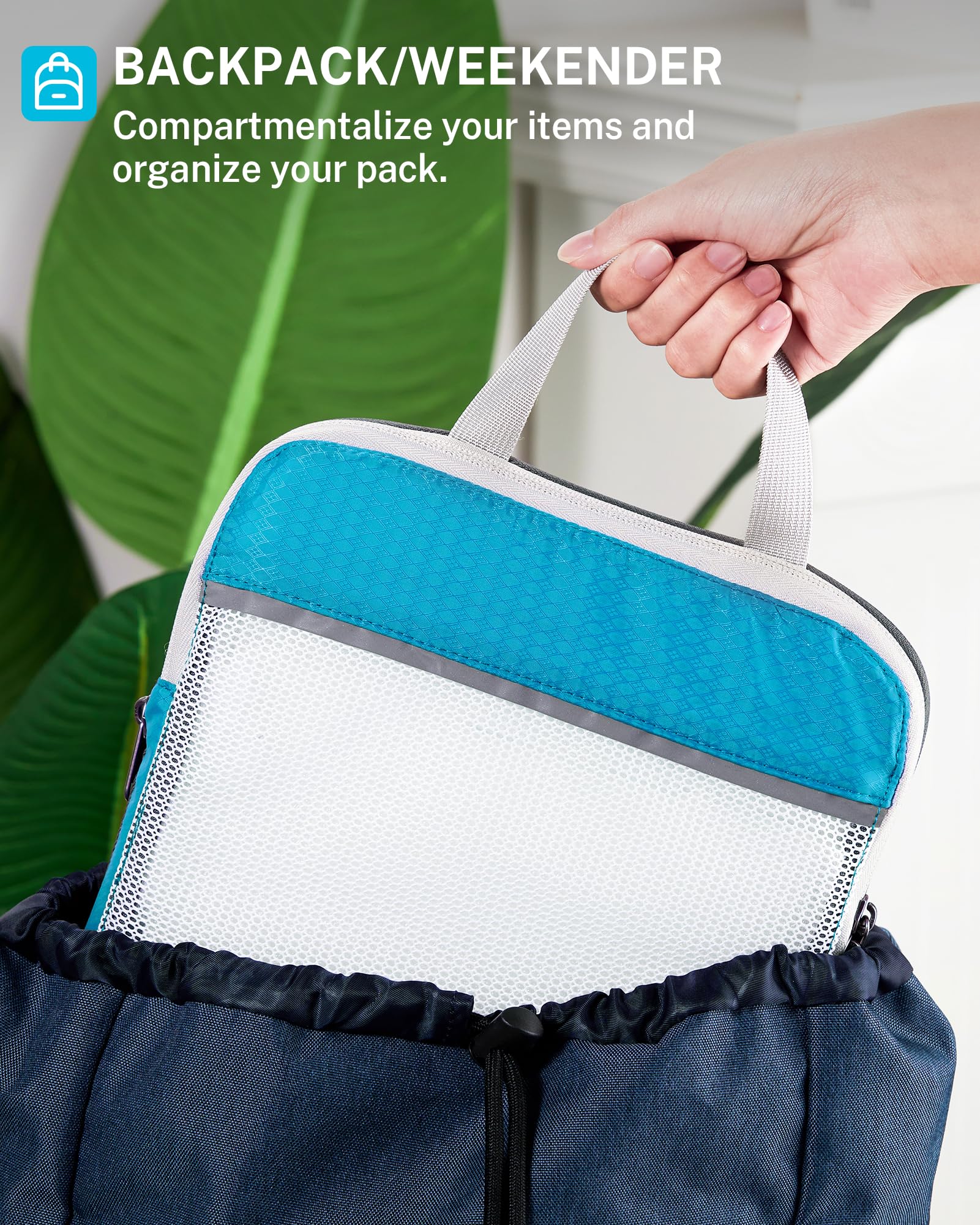 Compression Packing Cubes, Gonex Extensible Storage Mesh Bags Organizers