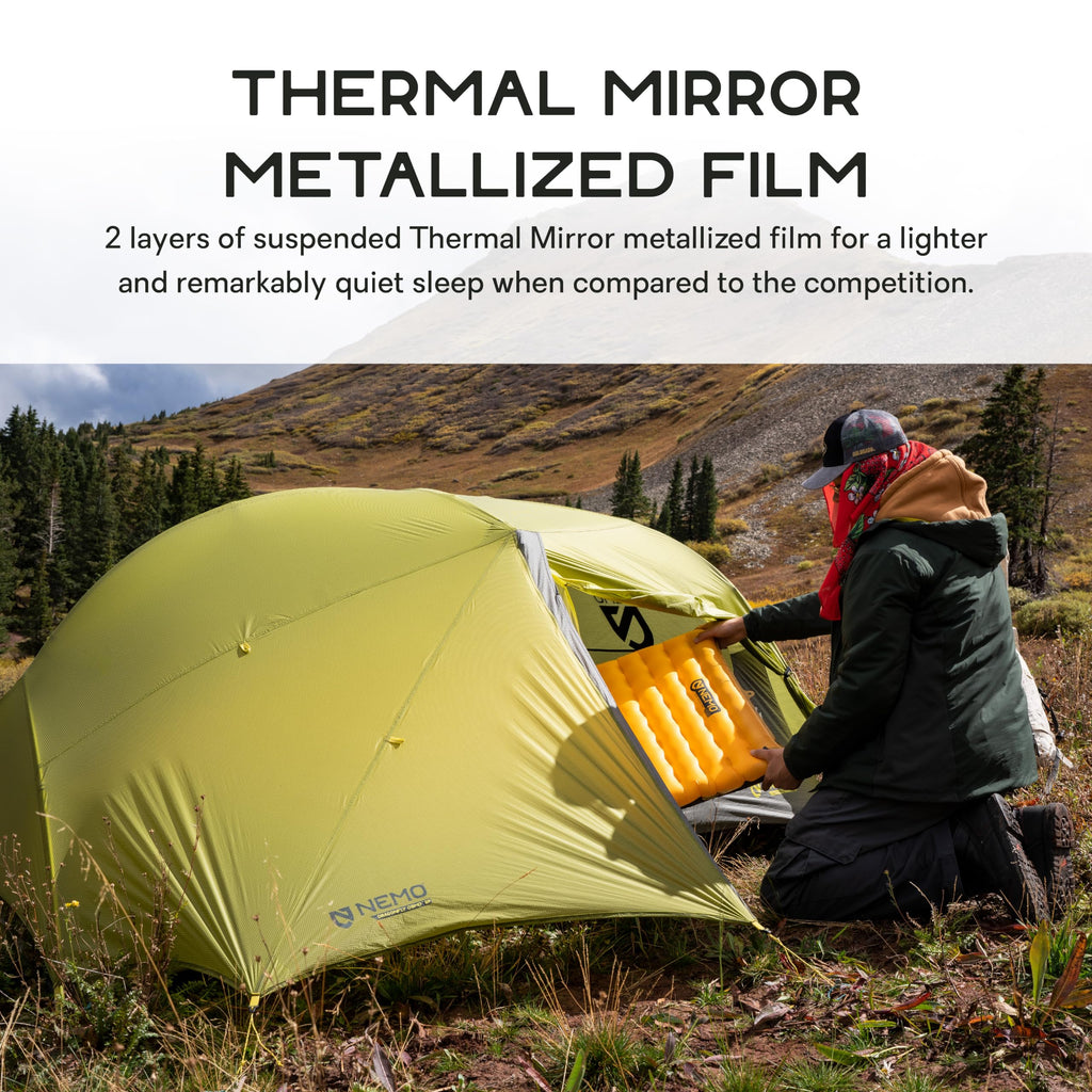 Nemo Tensor Ultralight Insulated Sleeping Pad (2022) | Insulated Camping Sleeping Pad with Quiet Support, Regular Wide